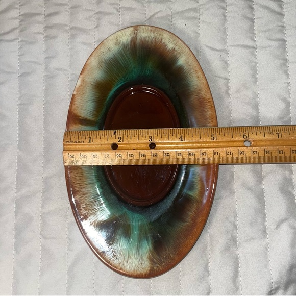 MCM drip glaze pottery small platter dish ashtray Handmade CCC CANADA 1960-65 - Picture 6 of 10